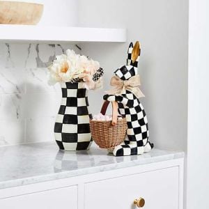 Courtly Check Tall Vase & Bouquet Set