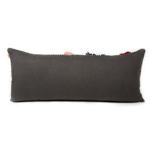 Covent Garden Floral Lumbar Pillow - Grey