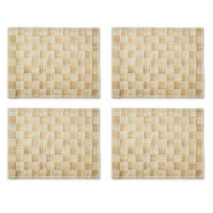 Flax Sinamay Placemats, Set of 4