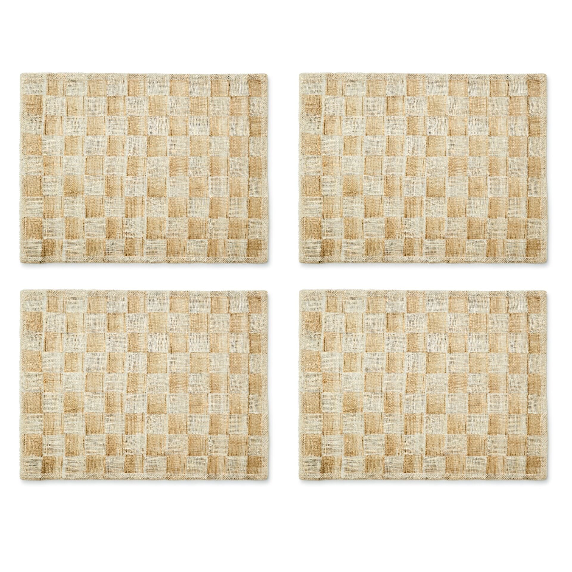 Flax Sinamay Placemats Set of 4