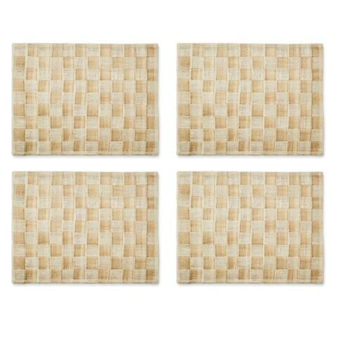 Flax Sinamay Placemats Set of 4