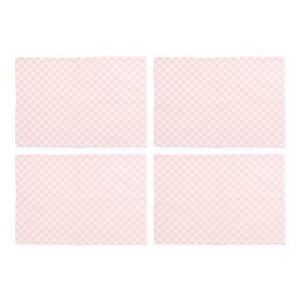 Pink Check Placemat, Set of 4