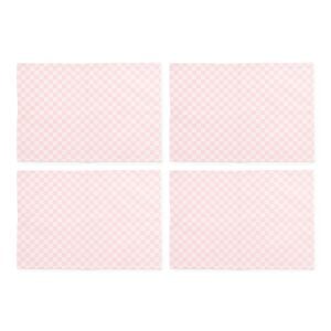 Pink Check Placemat, Set of 4