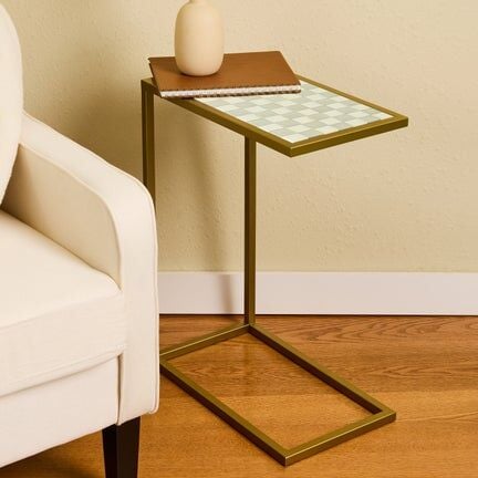 Sterling Check Enamel C-Table