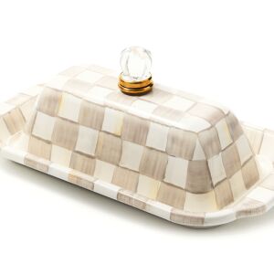 Mocha Check Butter Box