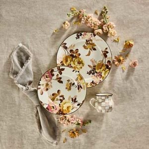 Wild Rose White Charger/Plate