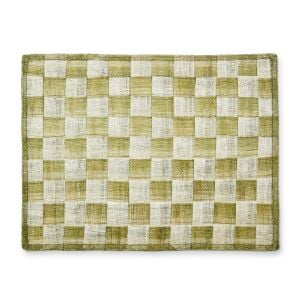 Green Sinamay Placemats, Set of 4