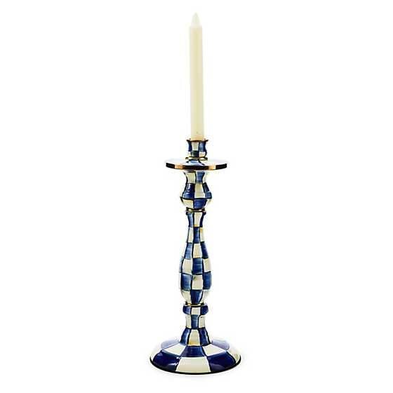 Royal Check Large Candlestick