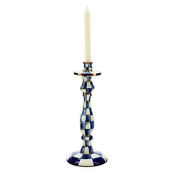 Royal Check Large Candlestick