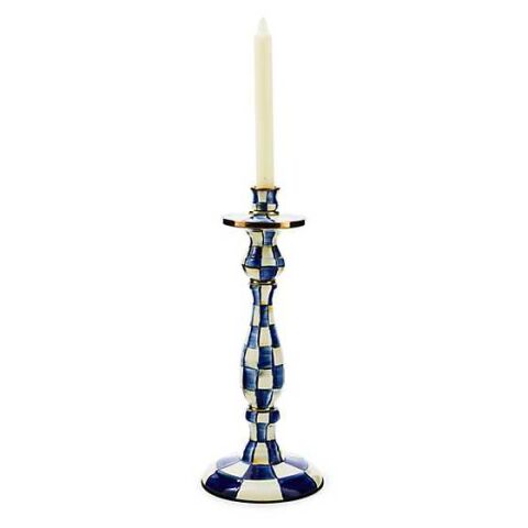 Royal Check Large Candlestick