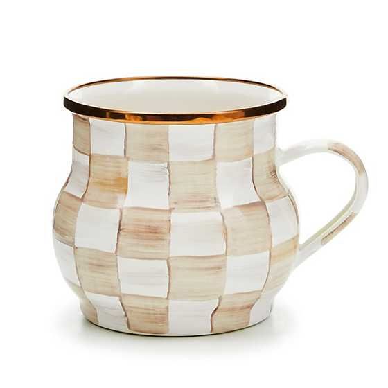 Mocha Check Mug