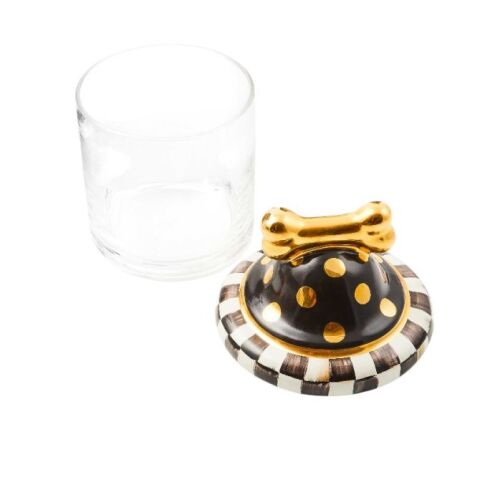 Courtly Check Canine Cookie Jar