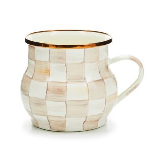 Mocha Check Mug