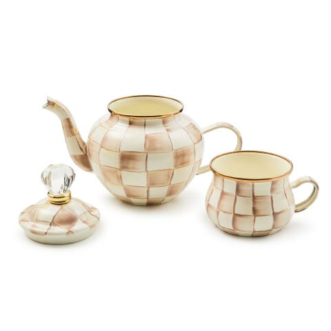 Mocha Check High Tea