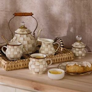 Mocha Check Creamer