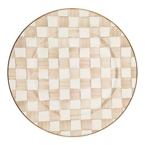 Mocha Check Serving Platter