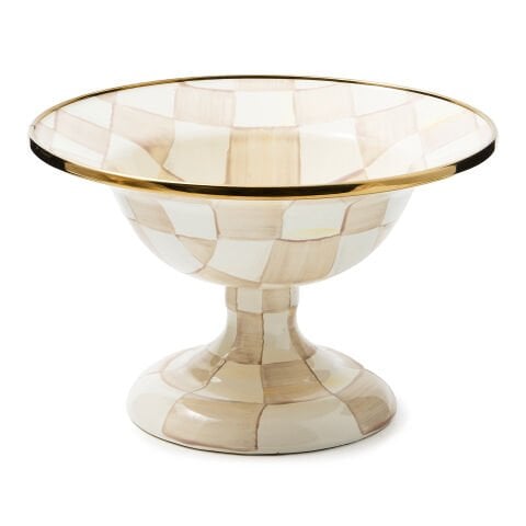 Mocha Check Small Compote