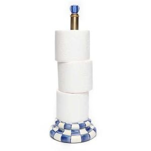 Royal Check Enamel Toilet Tissue Storage