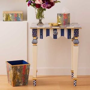 Mosaic Abstract Lacquer Waste Bin