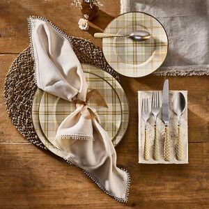 Tartan Latte Charger/Plate