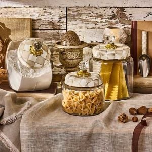 Mocha Check Medium Kitchen Canister