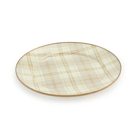 Tartan Latte Charger/Plate