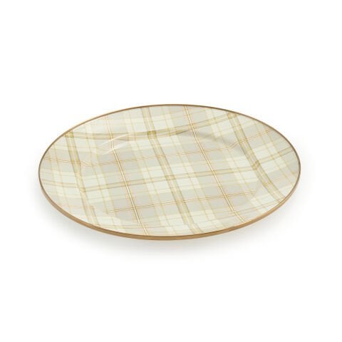 Tartan Latte Charger/Plate