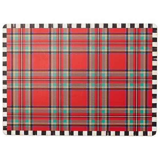 Tartan Red Cork Back Placemats Set of 4