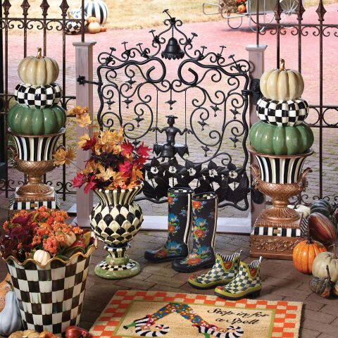 Courtly Check Rain Boots - Short - Size 6