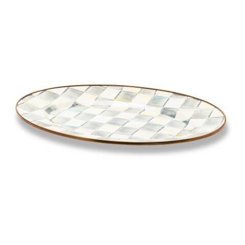 Sterling Check Small Oval Platter