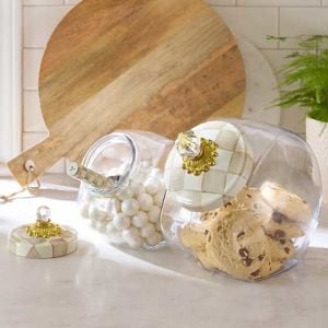 Sweets Jar with Mocha Check Lid