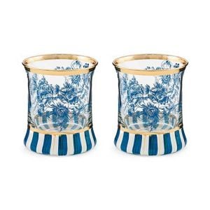 Royal English Garden Tumbler Glass, Set of 2