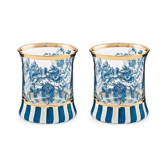Royal English Garden Tumbler Glass, Set of 2