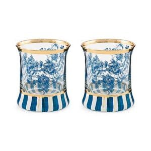 Royal English Garden Tumbler Glass, Set of 2