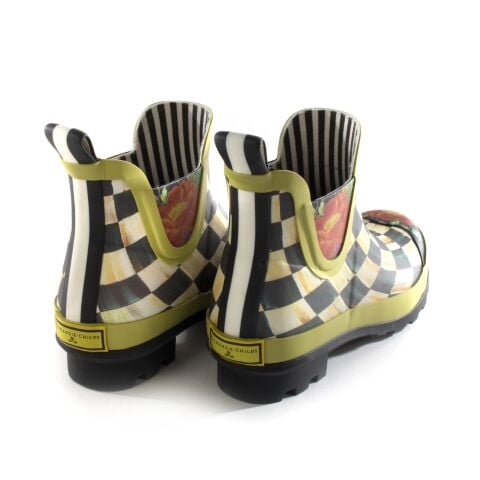 Courtly Check Rain Boots - Short - Size 8