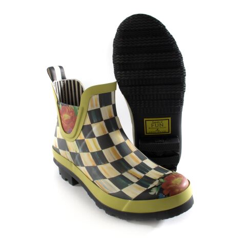 Courtly Check Rain Boots - Short - Size 8