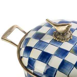 Royal Check Enamel 3 Qt. Saute Pan