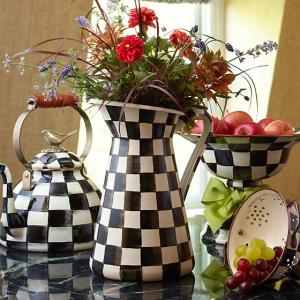 Courtly Check Enamel Practical Pitcher - Large