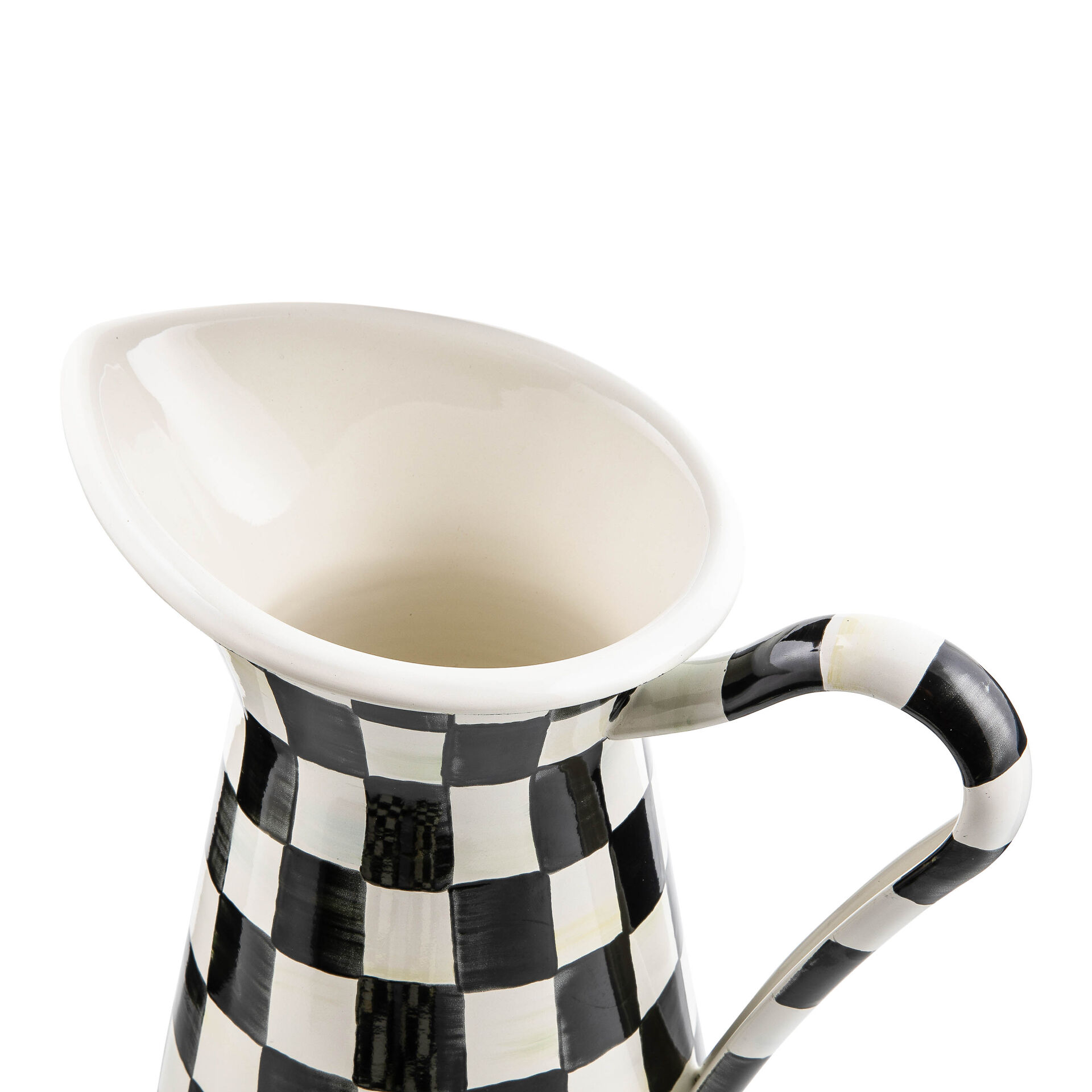 Courtly Check Enamel Practical Pitcher - Large