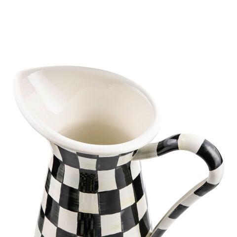 Courtly Check Enamel Practical Pitcher - Large