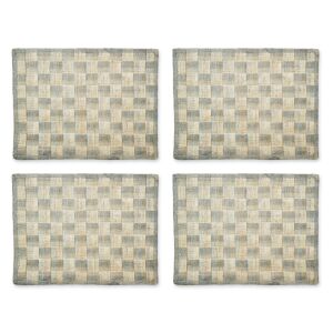 Grey Sinamay Placemats, Set of 4