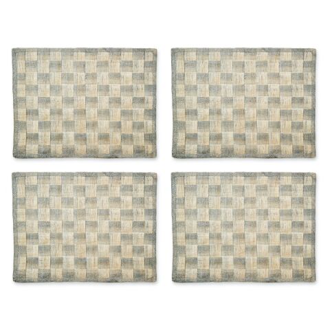 Grey Sinamay Placemats Set of 4