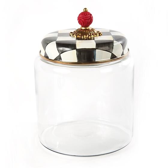 MacKenzie-ChildsCourtly Check 調味料ホルダーセット Courtly Check Kitchen Canister - Large, Lüks KavanozMacKenzie