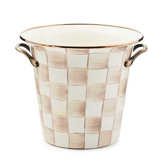 Mocha Check Wine Cooler
