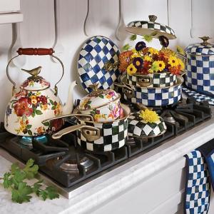 Royal Check Enamel 5 Qt. Casserole