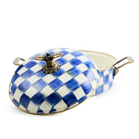 Royal Check Enamel 5 Qt. Casserole