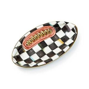 Courtly Check Football Plate