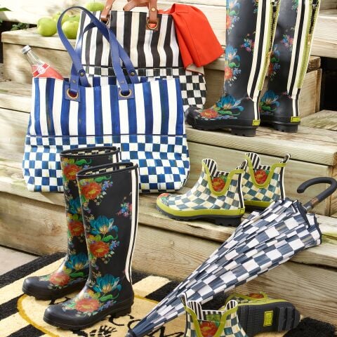 Flower Market Rain Boots - Tall - Size 6