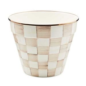 Mocha Check Extra Large Garden Pot