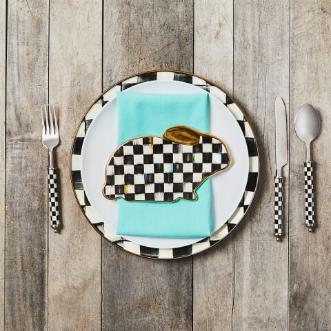 Courtly Check Bunny Plate